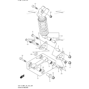 REAR CUSHION LEVER (GSX-R1000RZA)