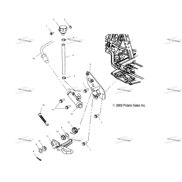 REAR MASTER CYLINDER/FOOT PEDAL