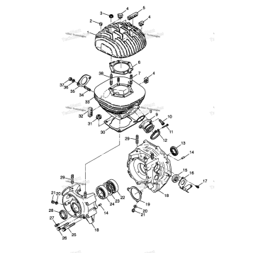 CRANKCASE & CYLINDER XPLORER 300