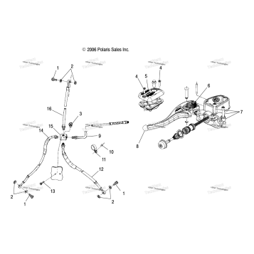 BRAKE, HAND/BRAKE LINE
