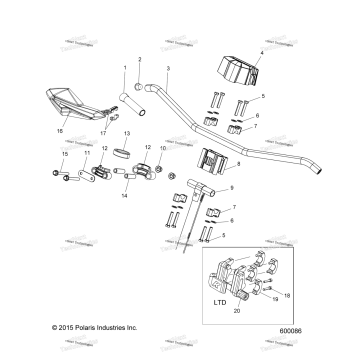 STEERING, UPPER & HANDLEBAR ASM. ALL OPTIONS