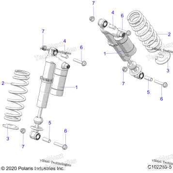 SUSPENSION, FRONT SHOCK, MOUNTING