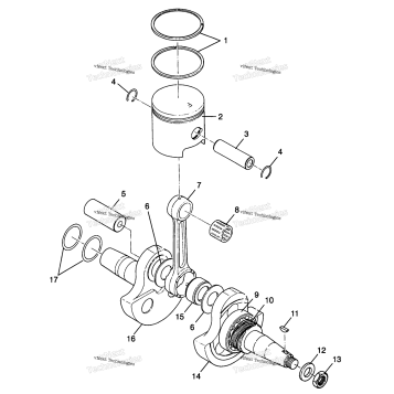CRANKSHAFT & PISTON TRAIL BOSS