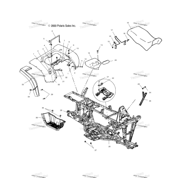 REAR CAB/SEAT/MAIN FRAME