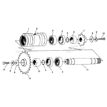 CENTER TIGHTENER ASSEMBLY 4X4 350L