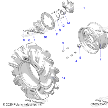 WHEELS, FRONT & HUB