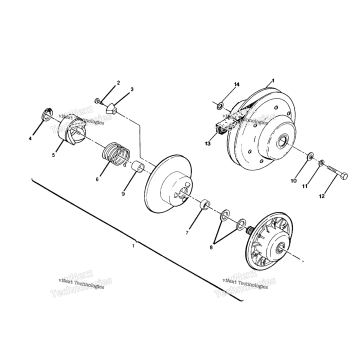 DRIVEN CLUTCH ASSEMBLY TRAIL BLAZER