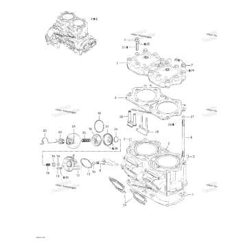 CRANKSHAFT, PISTON AND CYLINDER