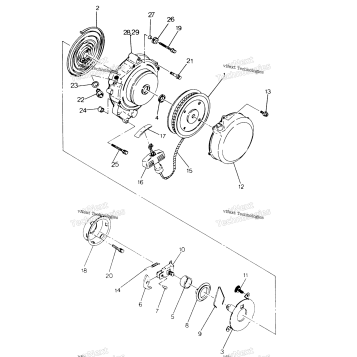 RECOIL STARTER ASSEMBLY 250 4X4