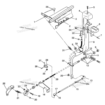 SHIFT LINKAGE ASSEMBLY 4X4 350L