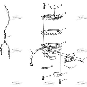 CONTROLS THROTTLE ASM./CABLE SPORTSMAN 400L