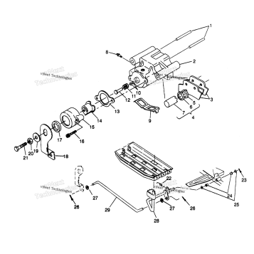 REAR BRAKE ASSEMBLY 4X4 300