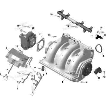 ENGINE - AIR INTAKE MANIFOLD - RXP