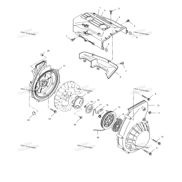BLOWER HOUSING & RECOIL STARTER
