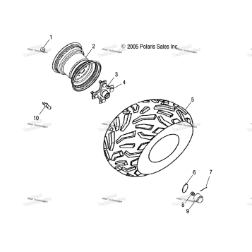 WHEEL, REAR /VB