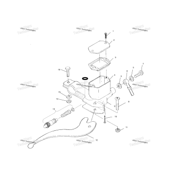 CONTROLS RH MASTER CYLINDER/BRAKE LINE A00CL50AA