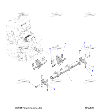 ENGINE, MOUNTING & LONG BLOCK