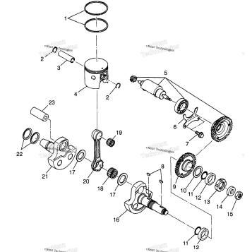 PISTON & CRANKSHAFT BIG BOSS 6X6 400L