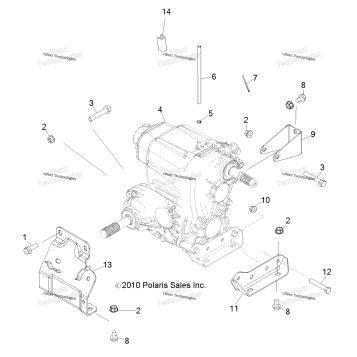 DRIVE TRAIN, MAIN GEARCASE MOUNTING