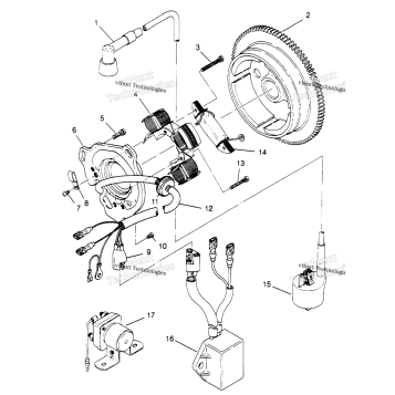 MAGNETO ASSEMBLY 2X4 300