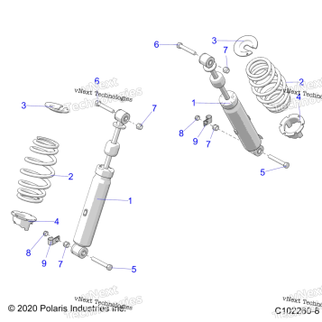 SUSPENSION, FRONT SHOCK