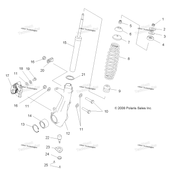 SUSPENSION, STRUT, FRONT