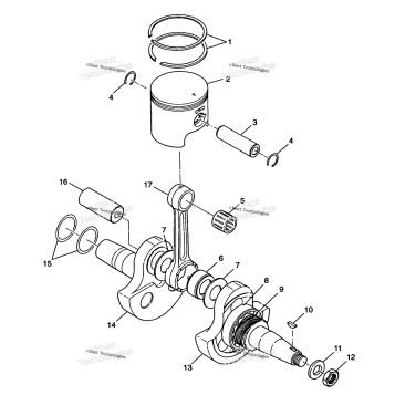 CRANKSHAFT & PISTON XPRESS 300