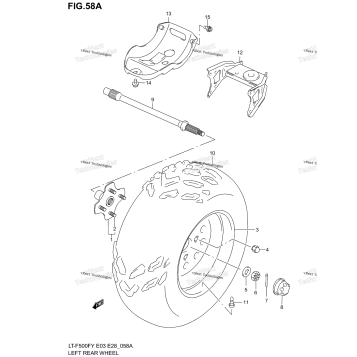 LEFT REAR WHEEL (MODEL Y)