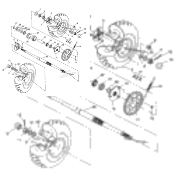 REAR WHEEL DRIVE ASSEMBLY 6X6 250
