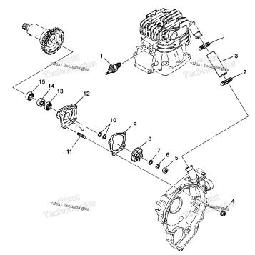 WATER PUMP 6X6 350L