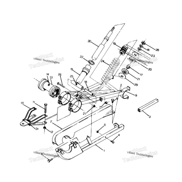 SWING ARM WELDMENT 6X6 (4919811981029A)