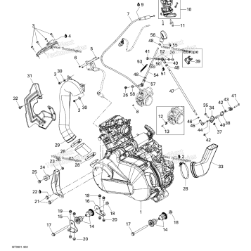 ENGINE AND ENGINE SUPPORT
