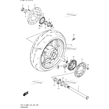 REAR WHEEL (GSX-R1000RZA)