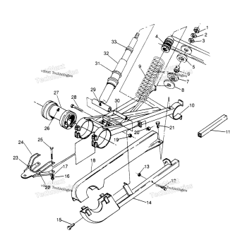 SWING ARM WELDMENT 6X6 300 (4926792679C011)