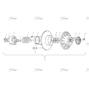 DRIVEN CLUTCH S01SU4BS