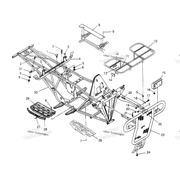 BUMPER/RACK MOUNTING 6X6 400L