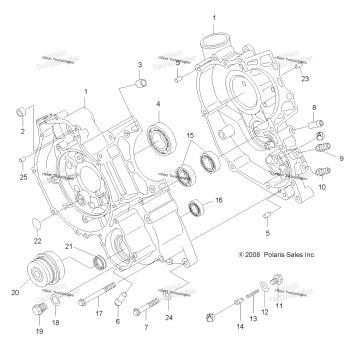 ENGINE, CRANKCASE
