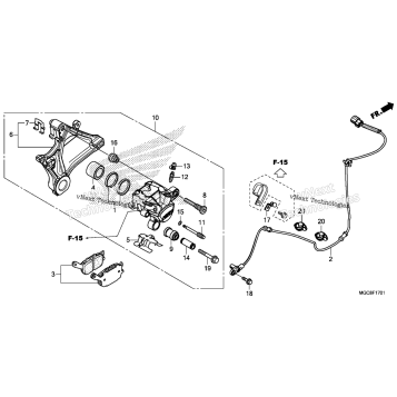 REAR BRAKE CALIPER (2)