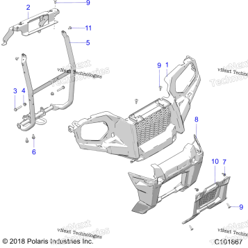 BODY, FRONT BUMPER & MOUNTING A19SDE57F1/SDA57F1
