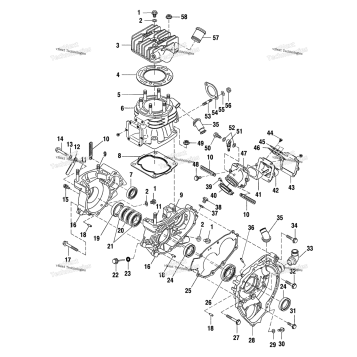 CRANKCASE AND CYLINDER