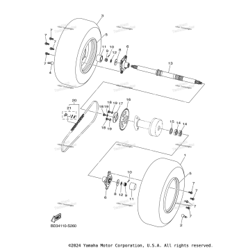 REAR AXLE WHEEL