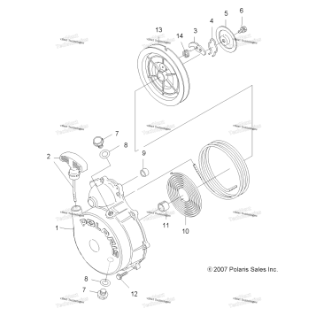 ENGINE, RECOIL STARTER