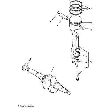 CRANKSHAFT - PISTON (YP30G)