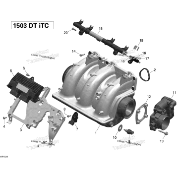 AIR INTAKE MANIFOLD AND THROTTLE BODY