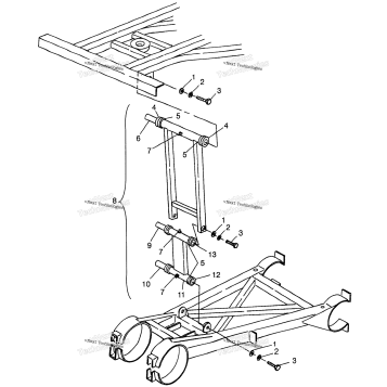 REAR STRUT STABILIZER MAGNUM 6X6 W97AE42A & SWEDISH MAGNUM 6X6