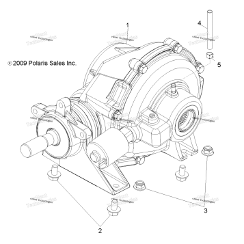 DRIVE TRAIN, REAR GEARCASE MOUNTING