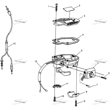CONTROLS THROTTLE ASM./CABLE XPLORER 400L