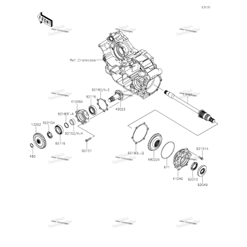 FRONT BEVEL GEAR
