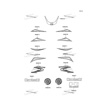 DECALS (GREEN)(B8F)