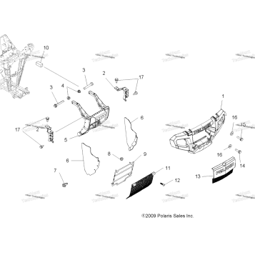 BODY, FRONT BUMPER & MOUNTING